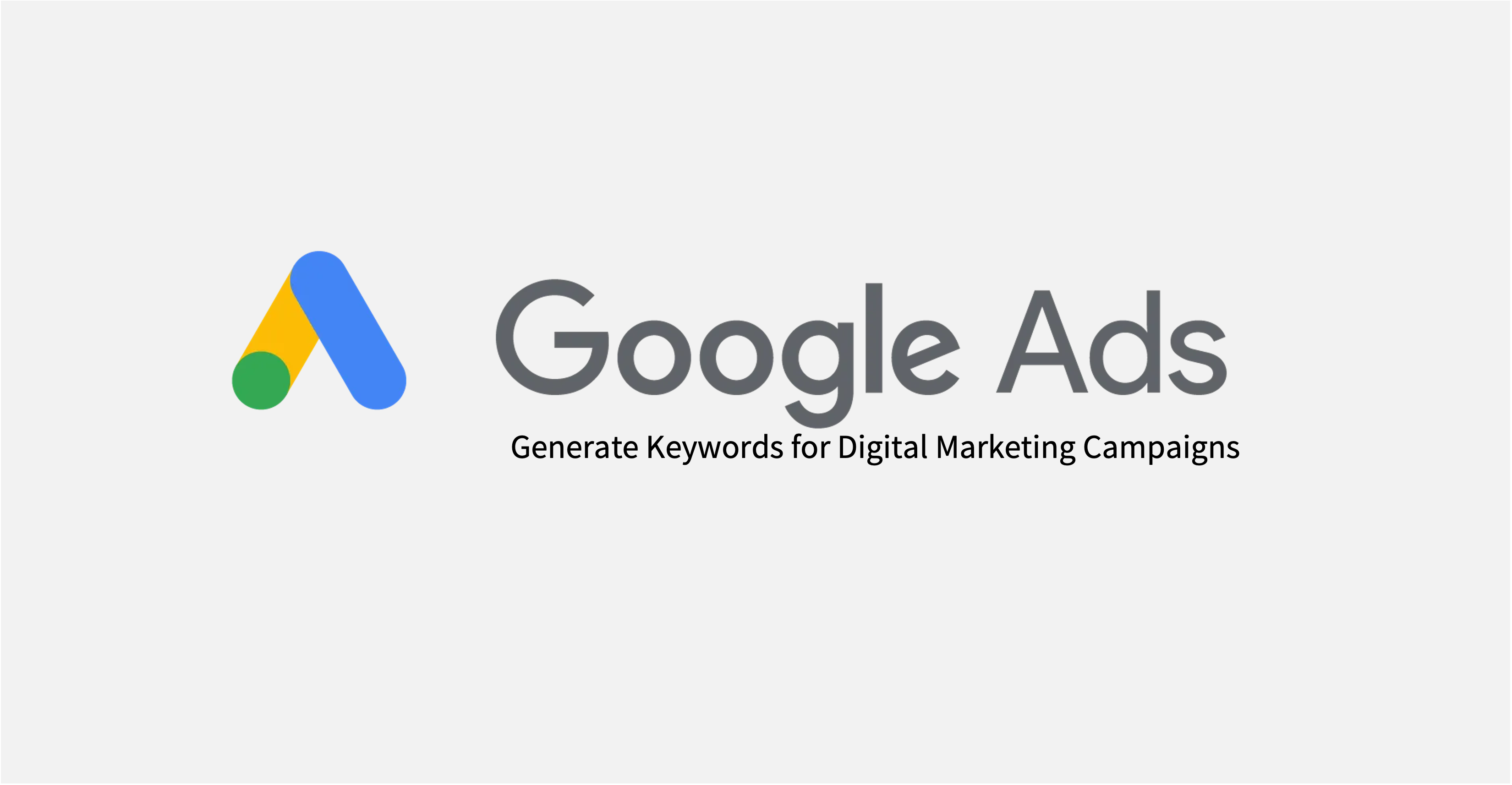 Generate Key Words for Google Ads